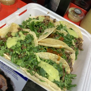 Tacos El Guero - Carne Asada Taco with green and red salsa! - Food Trucks Near Me - Oxnard, California Tacos El Guero - Carne Asada Taco with green and red salsa! - Food Trucks Near Me - Oxnard, California