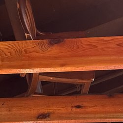 Texas Roadhouse - There was a chair in the rafters.