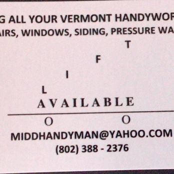 MiddHandyman - Business card with logo - Handyman Near Me MiddHandyman - Business card with logo - Handyman Near Me