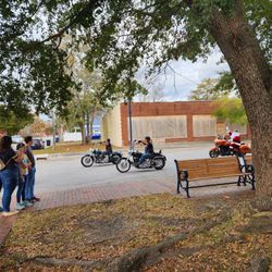 Riverwalk Park - Santa riding in