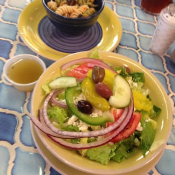 Mediterranean Bistro - Side Greek Salad and side pasta salad - Mediterranean Near Me - Myrtle Beach, South Carolina
