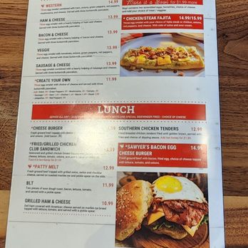 Sawyer's Farmhouse Breakfast - Menu - May 2026 - Breakfast & Brunch Near Me - Pigeon Forge, Tennessee Sawyer's Farmhouse Breakfast - Menu - May 2026 - Breakfast & Brunch Near Me - Pigeon Forge, Tennessee