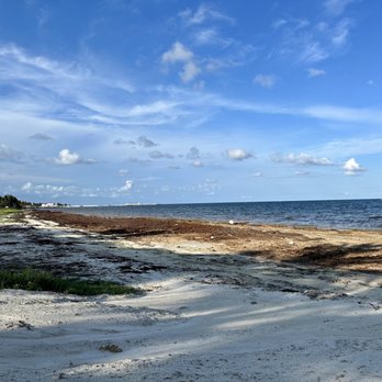 Hotel Marina El Cid - Sargassum dumping ground at the very end of the last building at Ventus - Resorts Near Me - Puerto Morelos, ROO
