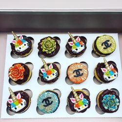 Intoxicated Desserts - Custom Hello Kitty & Chanel cupcakes