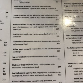 Vespacific Cafe - Menu 1 - Restaurants Near Me - Narrabeen, NSW Vespacific Cafe - Menu 1 - Restaurants Near Me - Narrabeen, NSW