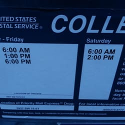 United States Postal Services - Collection Times