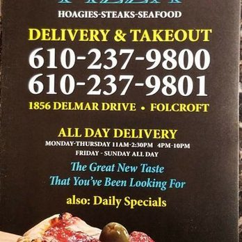 Lafayette Pizza - the menu for the restaurant - Pizza Near Me - Folcroft, Pennsylvania