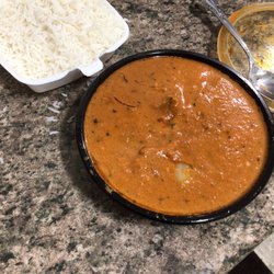 Curry Home - Rice needs to be double this amount! Tiki masala was ordered spicy" -$12.95