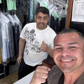 Ontario Cleaners - The best cleaners in Corona Left to Right David and Customer Ralph - Dry Cleaning Near Me - Corona, California Ontario Cleaners - The best cleaners in Corona Left to Right David and Customer Ralph - Dry Cleaning Near Me - Corona, California