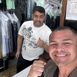 Ontario Cleaners - The best cleaners in Corona Left to Right David and Customer Ralph