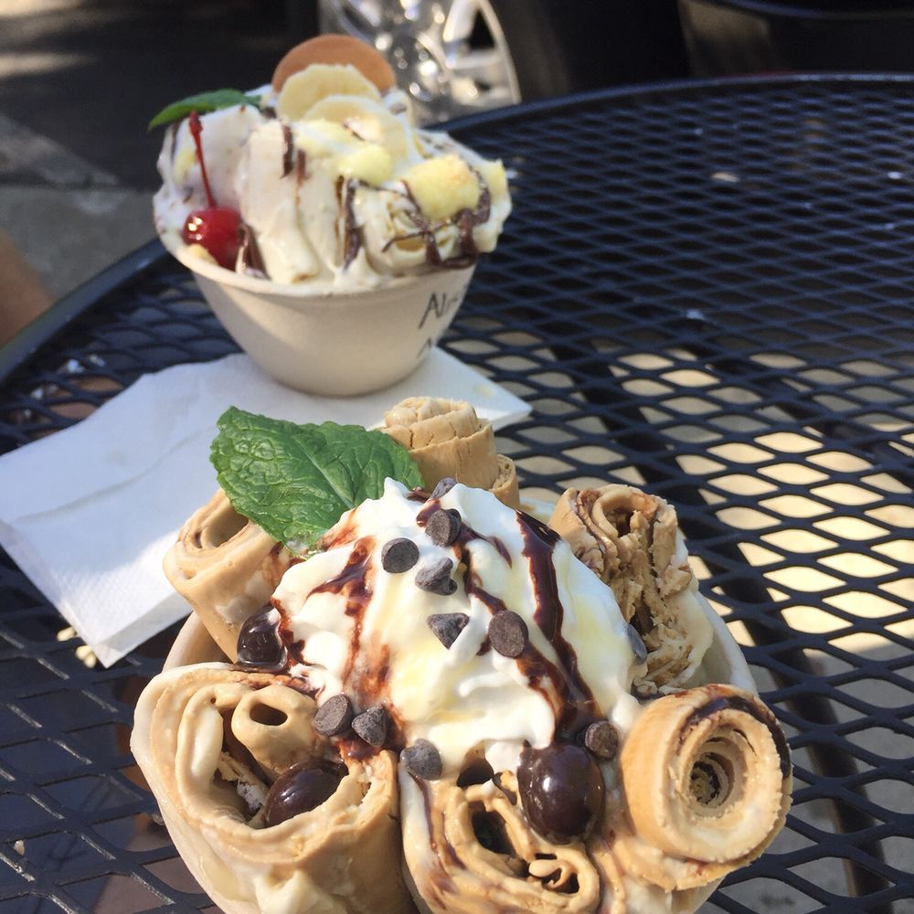 Two Cities Coffee Roasters - No tell banana and penguin latte rolled ice cream - Coffee Roasteries Near Me - Clovis, California Two Cities Coffee Roasters - No tell banana and penguin latte rolled ice cream - Coffee Roasteries Near Me - Clovis, California