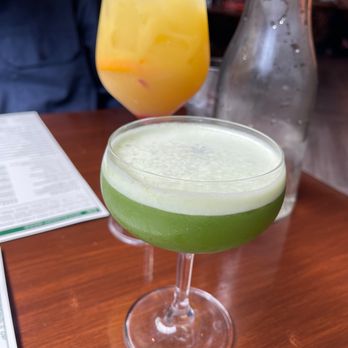 Chef Geoff's West End - Peachy keen sangria Cucumber refresher - New American Near Me - Washington, DC, District of Columbia Chef Geoff's West End - Peachy keen sangria Cucumber refresher - New American Near Me - Washington, DC, District of Columbia