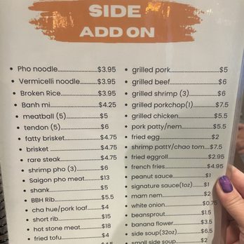 Saigon Corner Restaurant - 10/12/2024 - Menu - Soup Near Me - Las Vegas, Nevada