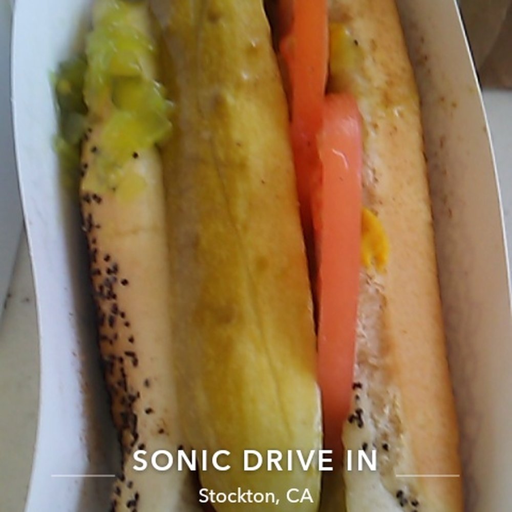 Sonic Drive-In - The only type of hot dog I like. - Burgers Near Me - STOCKTON, California Sonic Drive-In - The only type of hot dog I like. - Burgers Near Me - STOCKTON, California