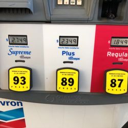 Chevron - Gas prices 10-20-2020