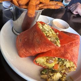 Curry chicken wrap! Curry chicken wrap!