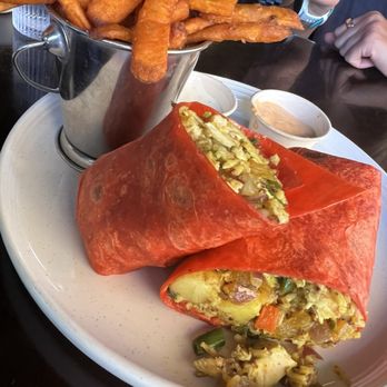 The Hideout Kitchen - Curry chicken wrap! - New American Near Me - Lafayette, California The Hideout Kitchen - Curry chicken wrap! - New American Near Me - Lafayette, California