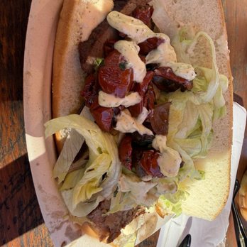 V Sattui Winery - A huge Tri tip sandwich from the food truck - Wineries Near Me - Saint Helena, California V Sattui Winery - A huge Tri tip sandwich from the food truck - Wineries Near Me - Saint Helena, California