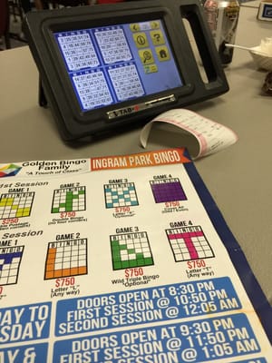 Ingram Late Night Bingo