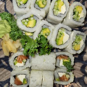 Bamboo Fish - See the tiny ginger and wasabi on the side. - Japanese Near Me - San Jose, California