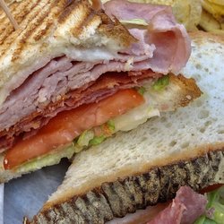 Crafter's Brew - Godfather $8.95 Genoa salami, ham, capicola, provolone cheese, Italian dressing, lettuce and tomato.