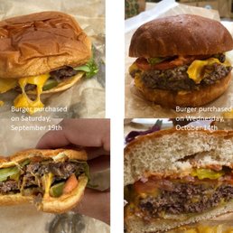 See my comparison with accurate dates... I had such high hopes :( Whomever changed the buns, has no idea what good burger tastes like.