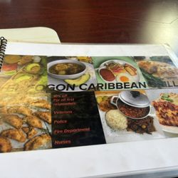 El Fogon Caribbean Grill - Front menu