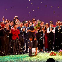 Misty Copeland's husband Olu Evans and their son, Jackson join her onstage - 10.22.25