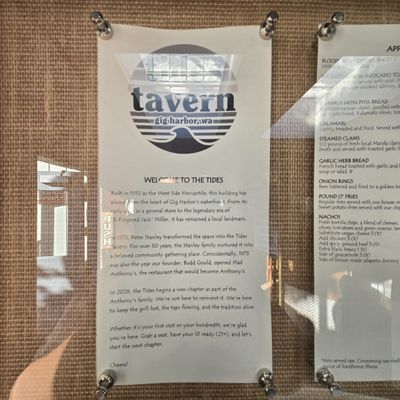 Menu photo 1 Tides Tavern Gig Harbor, WA Menu photo 1 Tides Tavern Gig Harbor, WA