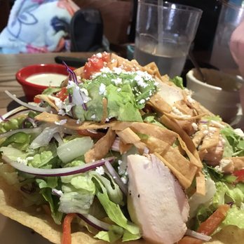Pablo's Mexican Kitchen - Chicken salad. Look at how stacked it is. Big portion. - Mexican Near Me - Richmond, Texas Pablo's Mexican Kitchen - Chicken salad. Look at how stacked it is. Big portion. - Mexican Near Me - Richmond, Texas