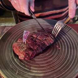 Oporto - My friend's steak .
