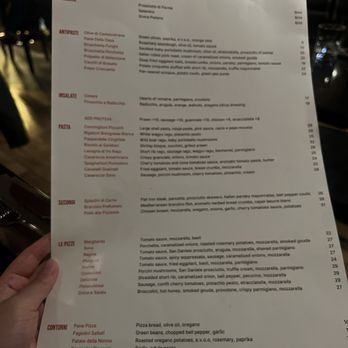 Sono North Park - Food menu - May 2026 - Italian Near Me - San Diego, California