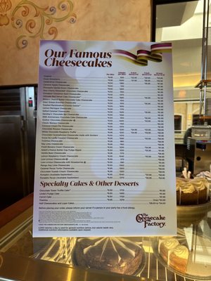 Menu photo 5 The Cheesecake Factory Fairfax, VA Menu photo 5 The Cheesecake Factory Fairfax, VA