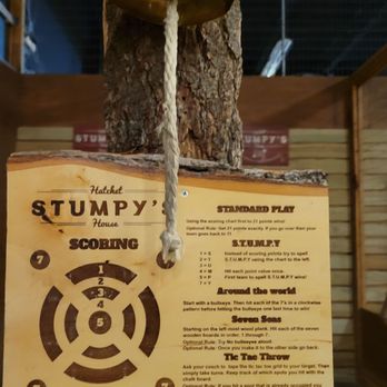 Stumpy's Hatchet House - Different games you can play with the axes/hatchets. - Axe Throwing Near Me - Manchester, Connecticut Stumpy's Hatchet House - Different games you can play with the axes/hatchets. - Axe Throwing Near Me - Manchester, Connecticut