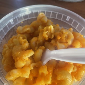 M & M BBQ - How is this Mac n cheese? $6 for a small portion of noodles that looked nasty couldn't eat. - Barbeque Near Me - Boston, Massachusetts M & M BBQ - How is this Mac n cheese? $6 for a small portion of noodles that looked nasty couldn't eat. - Barbeque Near Me - Boston, Massachusetts