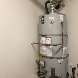 75 gallon water heater installed! 75 gallon water heater installed!