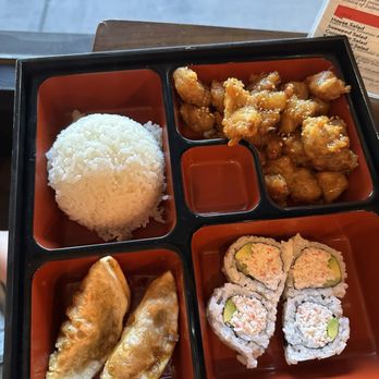 Niku Sushi - Kids bento box with orange chicken - Sushi Bars Near Me - Anaheim, California