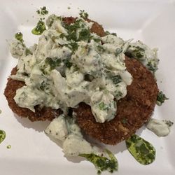 Cajun Kate's - Crab meat and fried eggplant