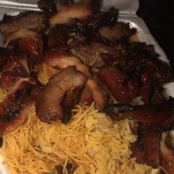 Little Beijing - Supposed to be bbq pork and teriyaki chicken with fried rice and egg noodles - Chinese Near Me - San Bernardino, California Little Beijing - Supposed to be bbq pork and teriyaki chicken with fried rice and egg noodles - Chinese Near Me - San Bernardino, California