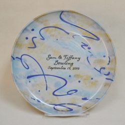 Colorado River Pottery - 14" Diameter Personalized Wedding Platter