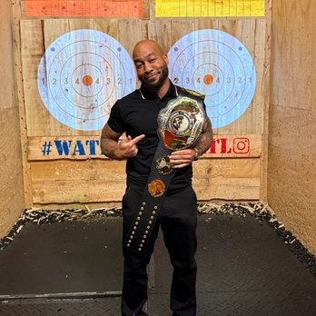 Lumber legends - Best your friends in some competitive fun and win the title of "Lumber Legend" and get a photo with our championship belt! - Axe Throwing Near Me - Valley View, Ohio Lumber legends - Best your friends in some competitive fun and win the title of "Lumber Legend" and get a photo with our championship belt! - Axe Throwing Near Me - Valley View, Ohio