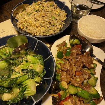 Sichuan Kitchen - bakchoy, angus beef w/ chili, fried rice - Szechuan Near Me - Portland, Maine Sichuan Kitchen - bakchoy, angus beef w/ chili, fried rice - Szechuan Near Me - Portland, Maine