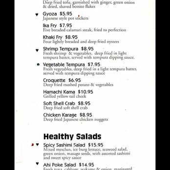 Zakuro - Menu - Sushi Bars Near Me - Lincoln, California