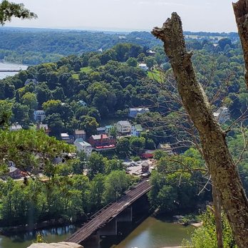 Maryland Heights Trail - Cliffs are actually on top of the train tunnel. - Hiking Near Me - Harpers Ferry, West Virginia Maryland Heights Trail - Cliffs are actually on top of the train tunnel. - Hiking Near Me - Harpers Ferry, West Virginia