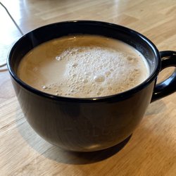 True Blue Coffee & Gelato - Large hazelnut latte with oat milk