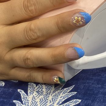 Star Nails - Santee - My other hand with blue! - Nail Salons Near Me - Santee, California Star Nails - Santee - My other hand with blue! - Nail Salons Near Me - Santee, California