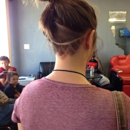 This is my design that I dislike and the cuts from the straight razor.