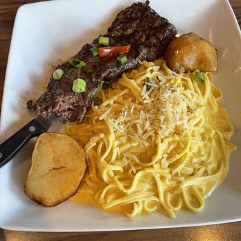 Cebiche-Bar Pembroke Pines - Wanka Linguini and 8 oz. Steak Fillet - Seafood Near Me - Pembroke Pines, Florida