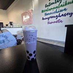 Taro milk tea Taro milk tea