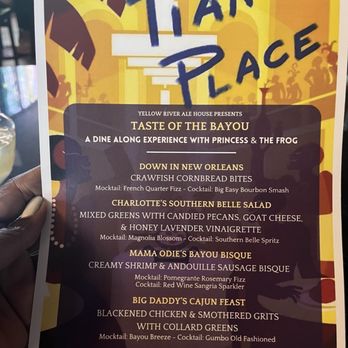 Yellow River Ale House - Tiana's Place Menu - Mediterranean Near Me - Porterdale, Georgia
